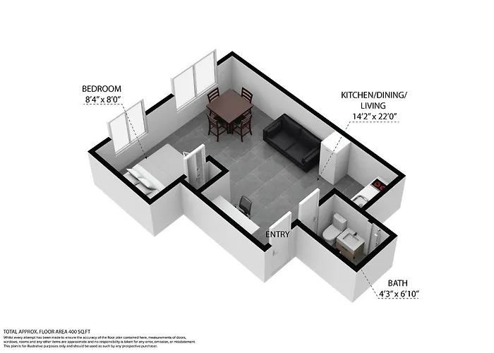 Chic Large Studio Apt Near Ocean Drive South Beach